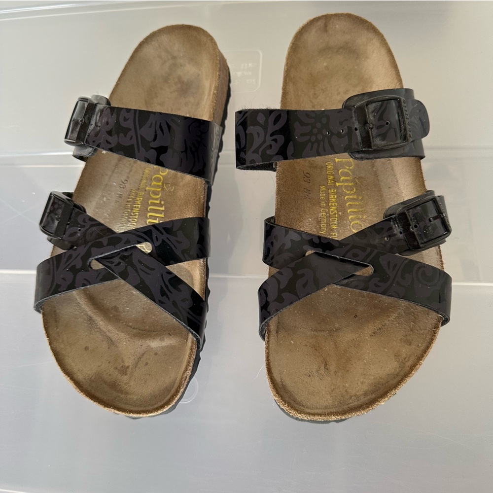 Birkenstock Papillio Hibiscus Floral Flower Sandals Women's Size 6 Beach Coastal - Picture 2 of 10